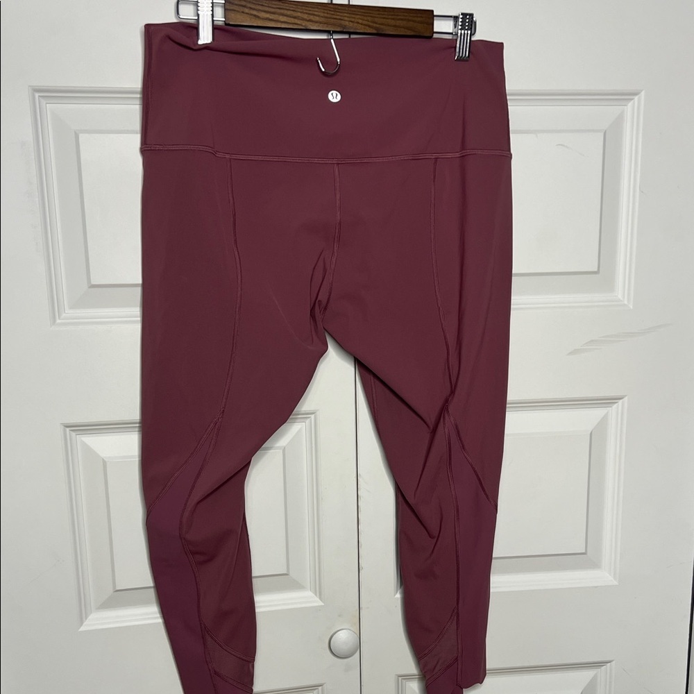 Lululemon High-Rise Crop Leggings – Mauve Pink – Size Unknown (See Measurements) - Picture 3 of 5